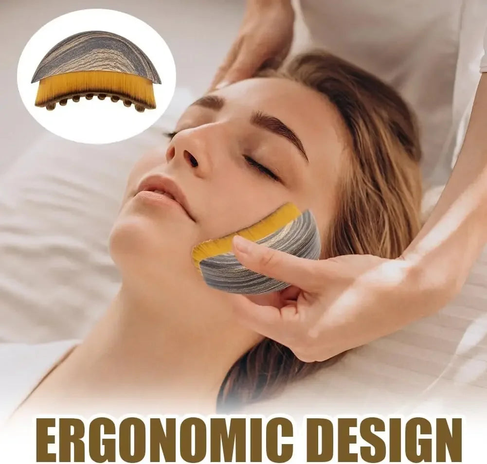 Lymphatic Facial Contour Brush for Chin & Jawline Sculpting