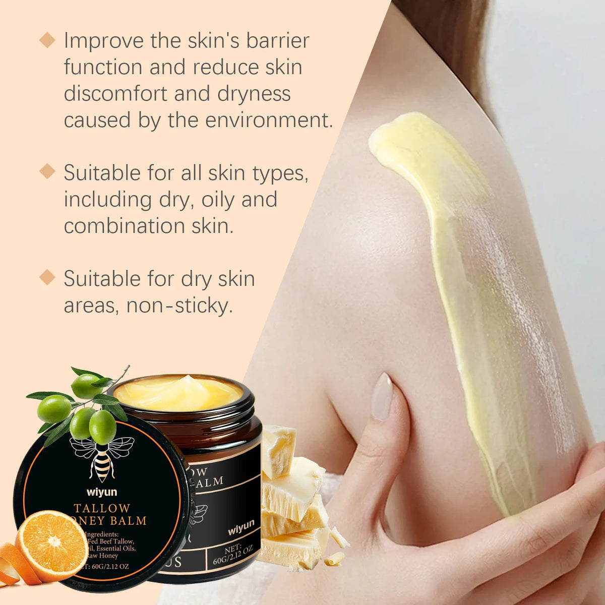 Tallow & Honey Face/Body Hydrating Cream