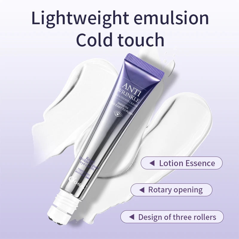Hyaluronic Acid Eye Skin Care Anti-Wrinkle Anti-Dark Circle Eye Cream & Roller