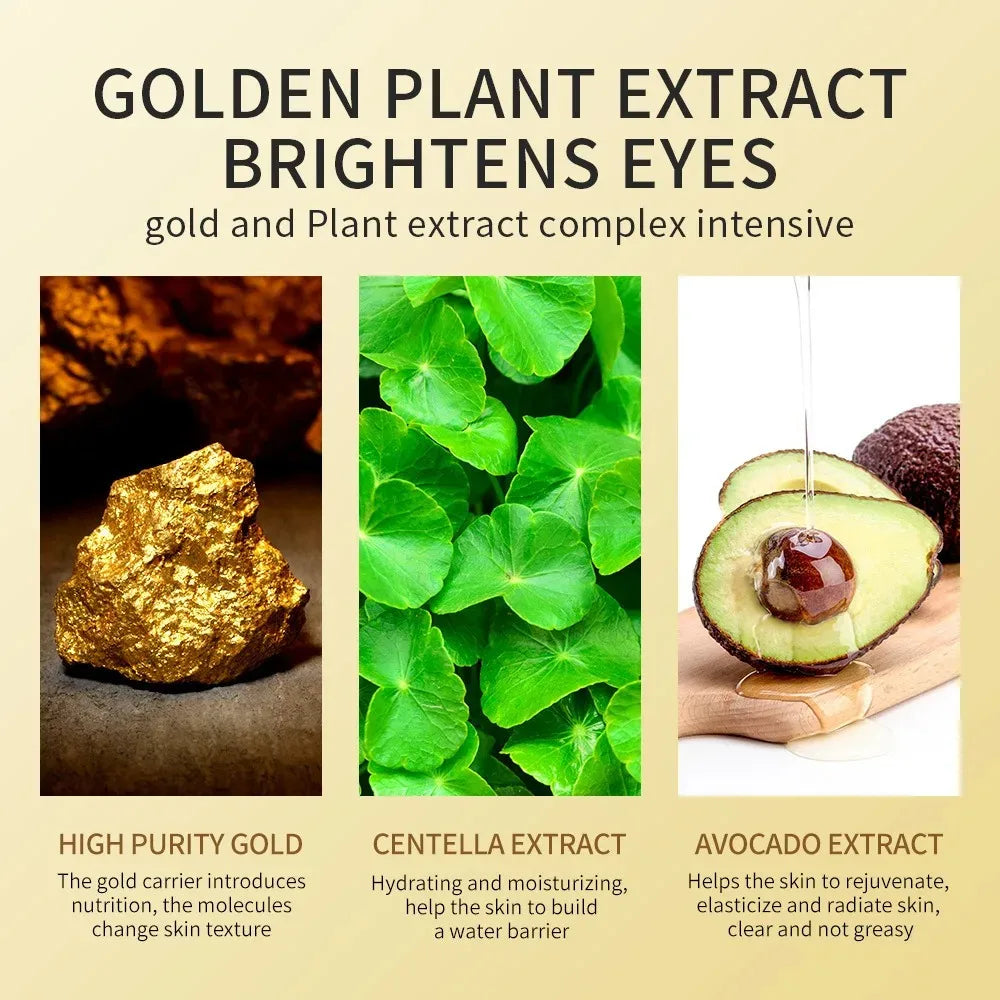 Premium Avocado & Gold Hydrating Eye Masks