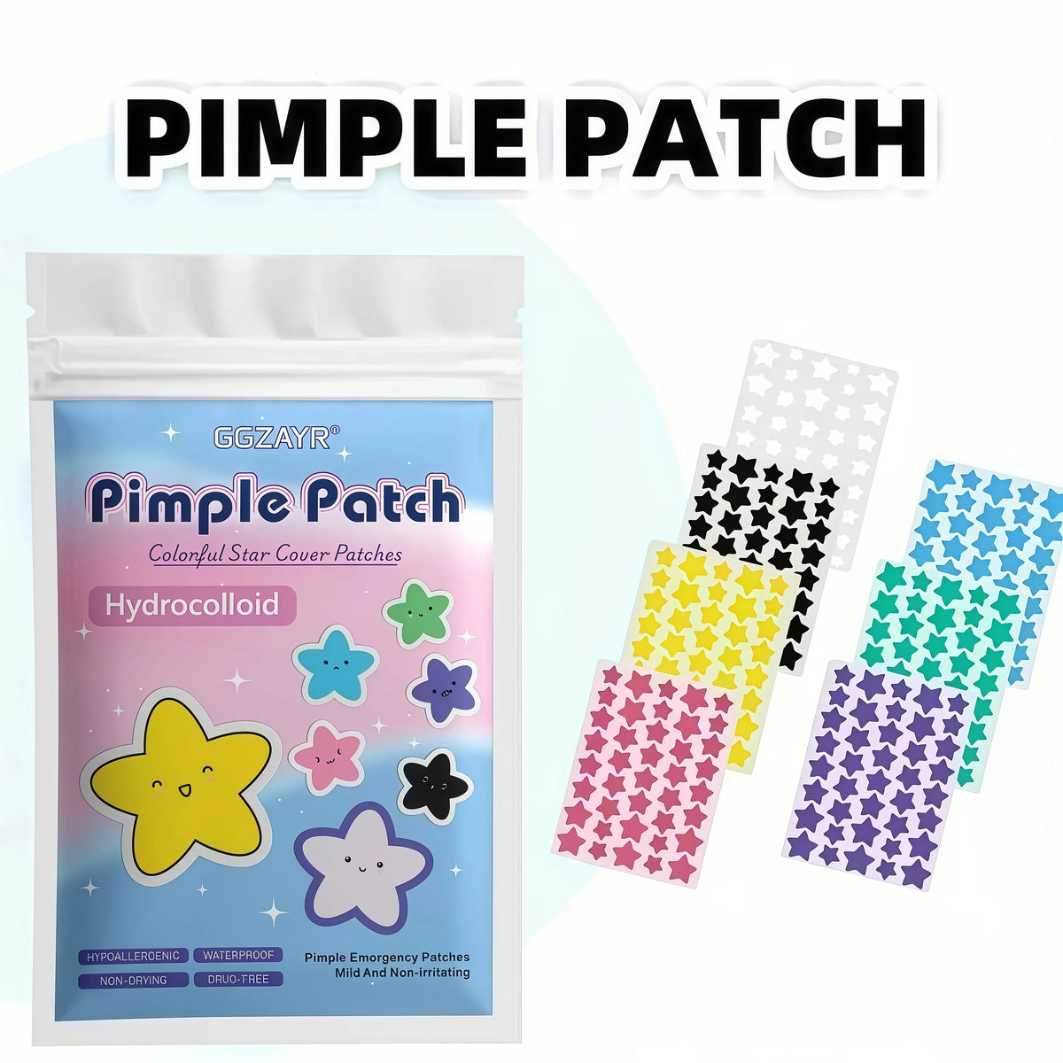 Hydrocolloid Star Pimple Patches