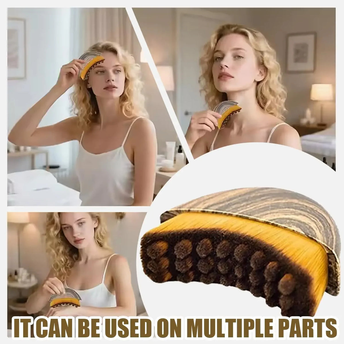 Lymphatic Facial Contour Brush for Chin & Jawline Sculpting