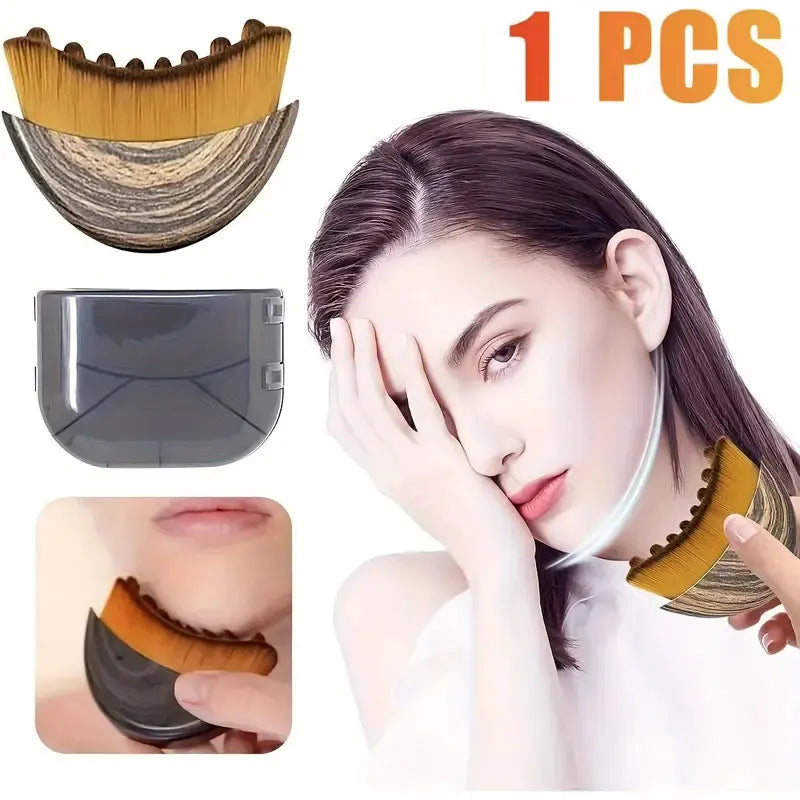 Lymphatic Facial Contour Brush for Chin & Jawline Sculpting
