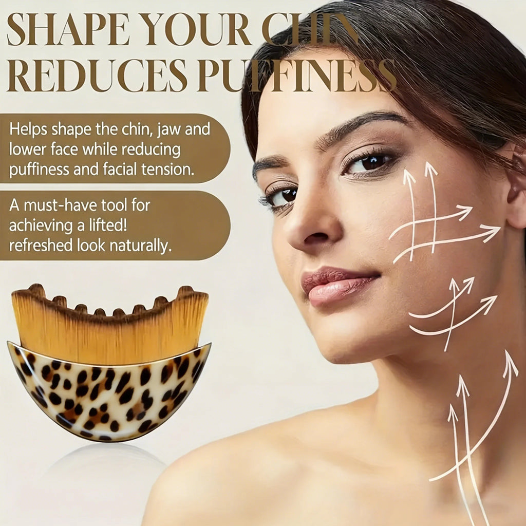 Lymphatic Facial Contour Brush for Chin & Jawline Sculpting
